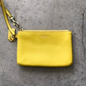 Yellow Coach wristlet